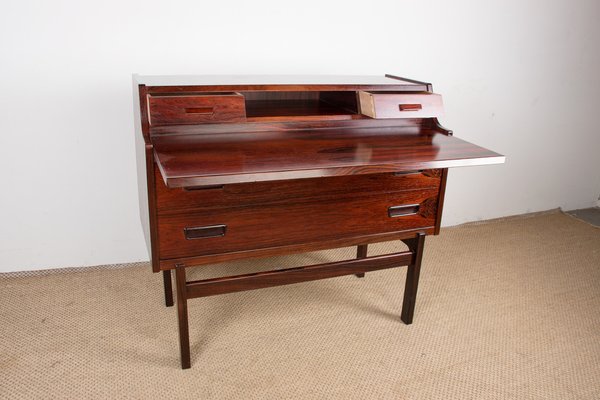 Danish Secretary in Rosewood by Arne Wahl Iversen for Vinde Mobelfabirk, 1960s-EMB-1806232