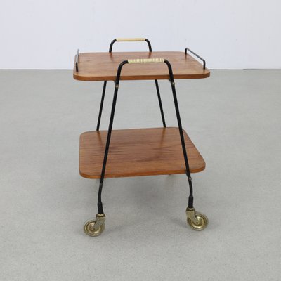 Danish Serving Trolley in Teak, 1960s-RZV-1749717