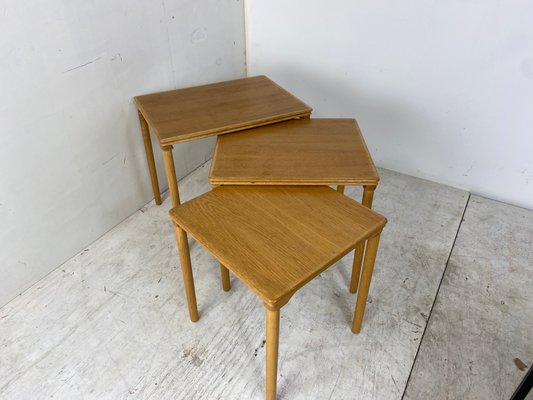 Danish Set Off Nesting Tables by E. W. Bach, 1960s, Set of 3-DE-1081841