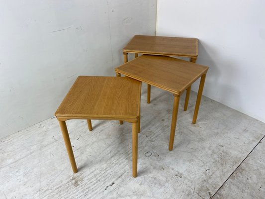 Danish Set Off Nesting Tables by E. W. Bach, 1960s, Set of 3-DE-1081841