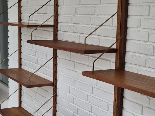 Danish Shelving System Royal System in Teak by Paul Cadovius, 1970s, Set of 15-TMW-2028168