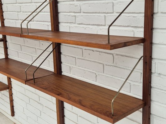 Danish Shelving System Royal System in Teak by Paul Cadovius, 1970s, Set of 15-TMW-2028168