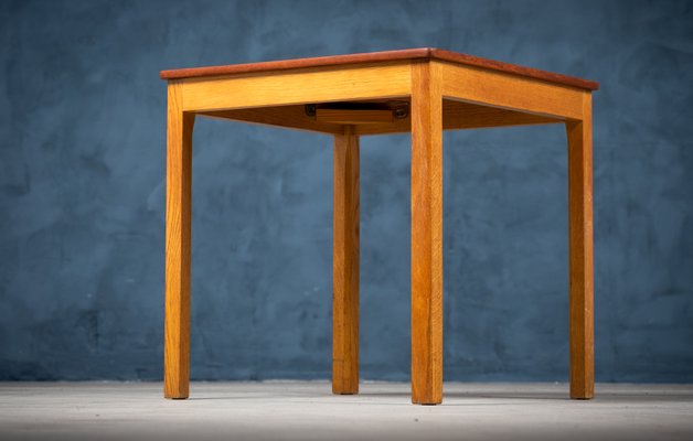 Danish Side Table in Teak and Oak, 1960s-ZGQ-1196092