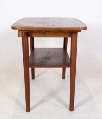 Danish Side Table with Drawer and Shelf in Teak, 1960s-UY-2020825