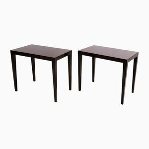 Danish Side Tables by Severin Hansen for Haslev Furniture, 1960s, Set of 2-NYF-2024142