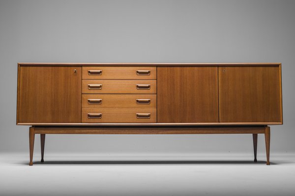 Danish Sideboard in Teak by Gunnar Nielsen for Tibergaard, 1960s-ZZH-1563214