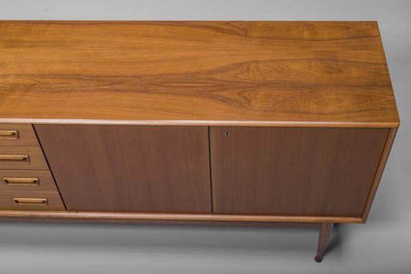 Danish Sideboard in Teak by Gunnar Nielsen for Tibergaard, 1960s-ZZH-1563214