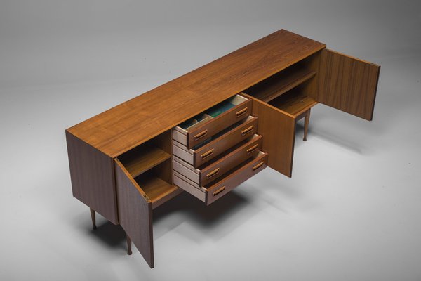 Danish Sideboard in Teak by Gunnar Nielsen for Tibergaard, 1960s-ZZH-1563214