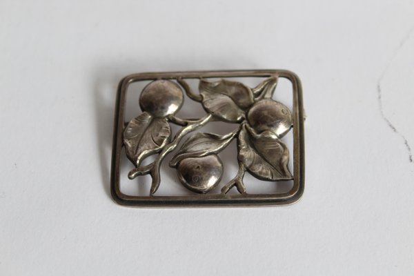 Danish Silver Brooch by Svend Weihrauch for Frantz Hingelberg, 1930s-GJF-770433