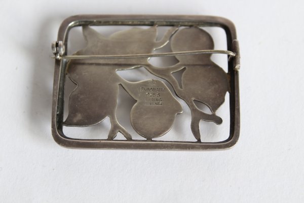 Danish Silver Brooch by Svend Weihrauch for Frantz Hingelberg, 1930s-GJF-770433