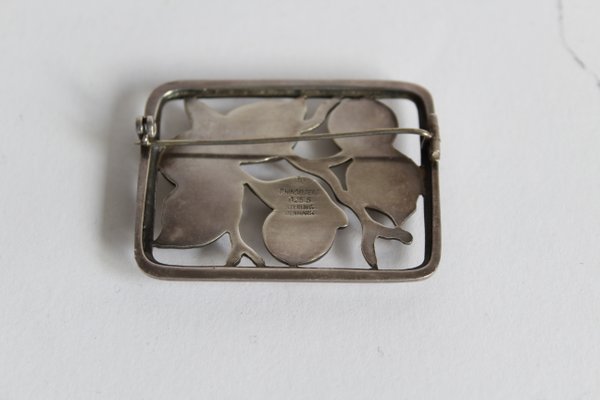 Danish Silver Brooch by Svend Weihrauch for Frantz Hingelberg, 1930s-GJF-770433