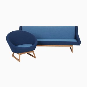 Danish Sofa and Armchair by Kurt Østervig für Rolschau Møbler, Set of 2-DQ-1050127