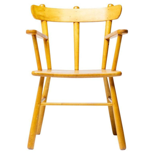 Danish Solid Birch Arm Chair