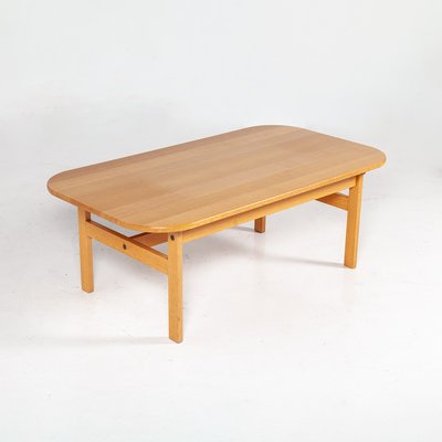 Danish Solid Oak Coffee Table, 1960s-QVY-906036