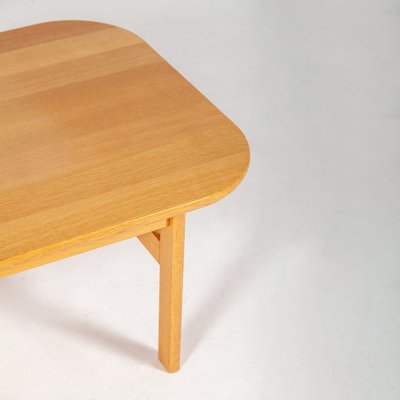 Danish Solid Oak Coffee Table, 1960s-QVY-906036