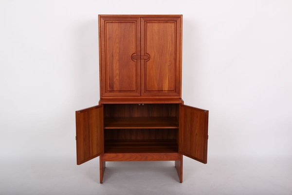 Danish Solid Teak Cabinet by Søren Nissen & Ebbe Gehl for Mikael Laursen, Set of 2-DQ-895573