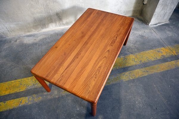 Danish Solid Teak Coffee Table by Niels Bach-QVY-791971