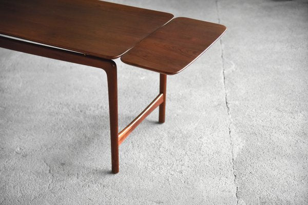 Danish Solid Teak Coffee Table by Peter Hvidt & Orla Mølgaard-Nielsen for France & Søn / France & Daverkosen, 1950s-ZAA-581457