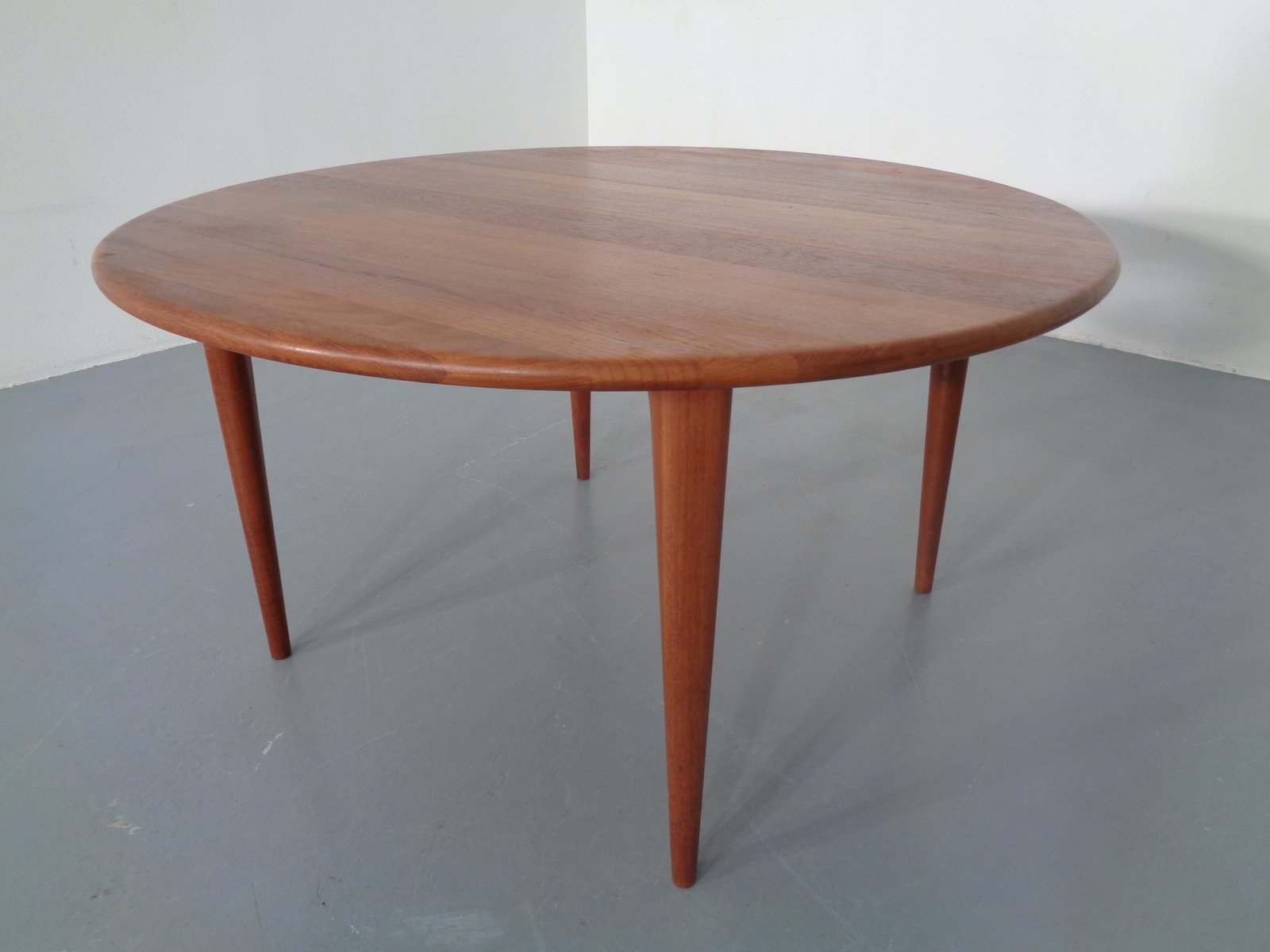 Danish Solid Teak Coffee Table from A/S Mikael Laursen, 1960s