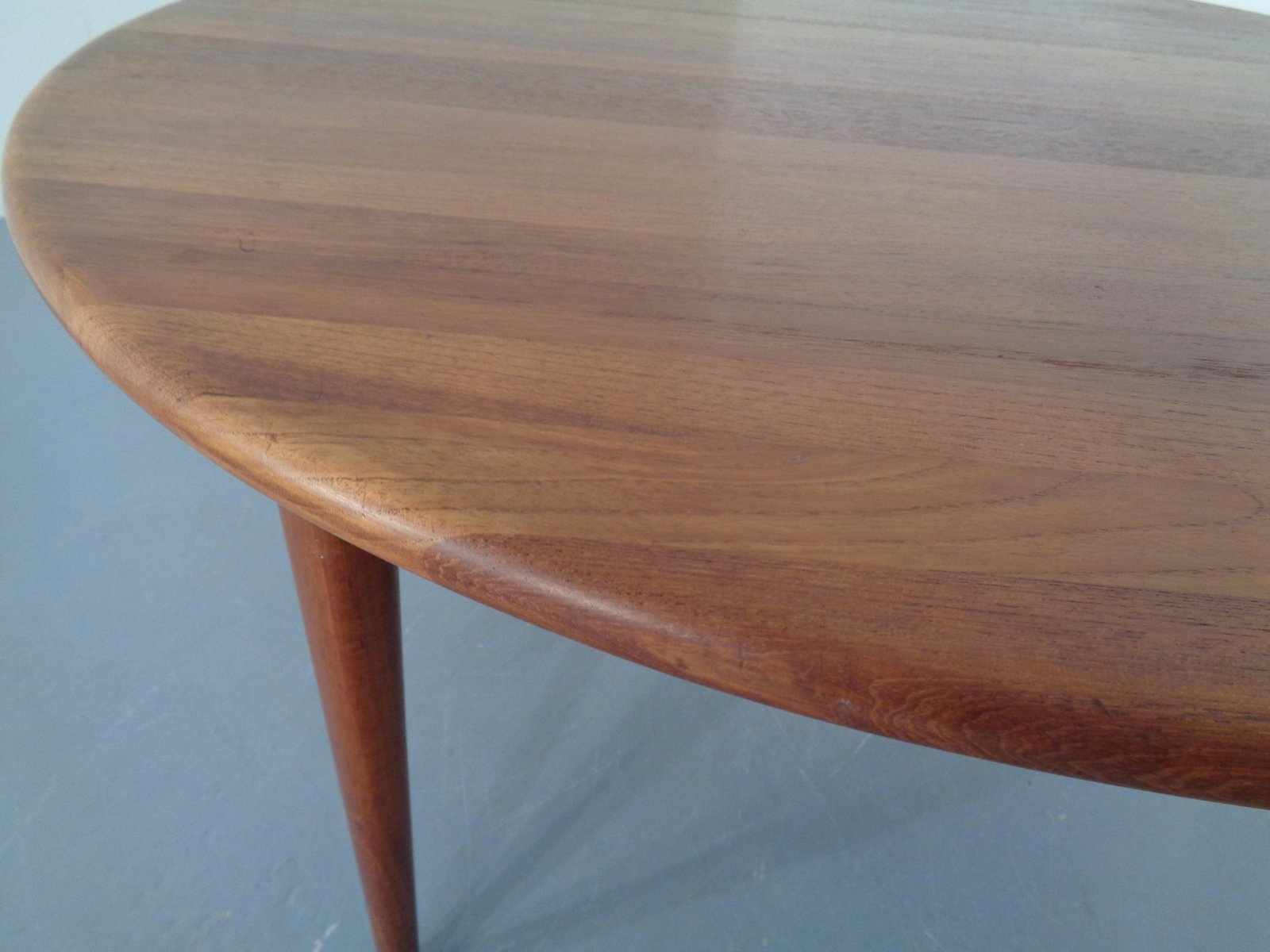 Danish Solid Teak Coffee Table from A/S Mikael Laursen, 1960s