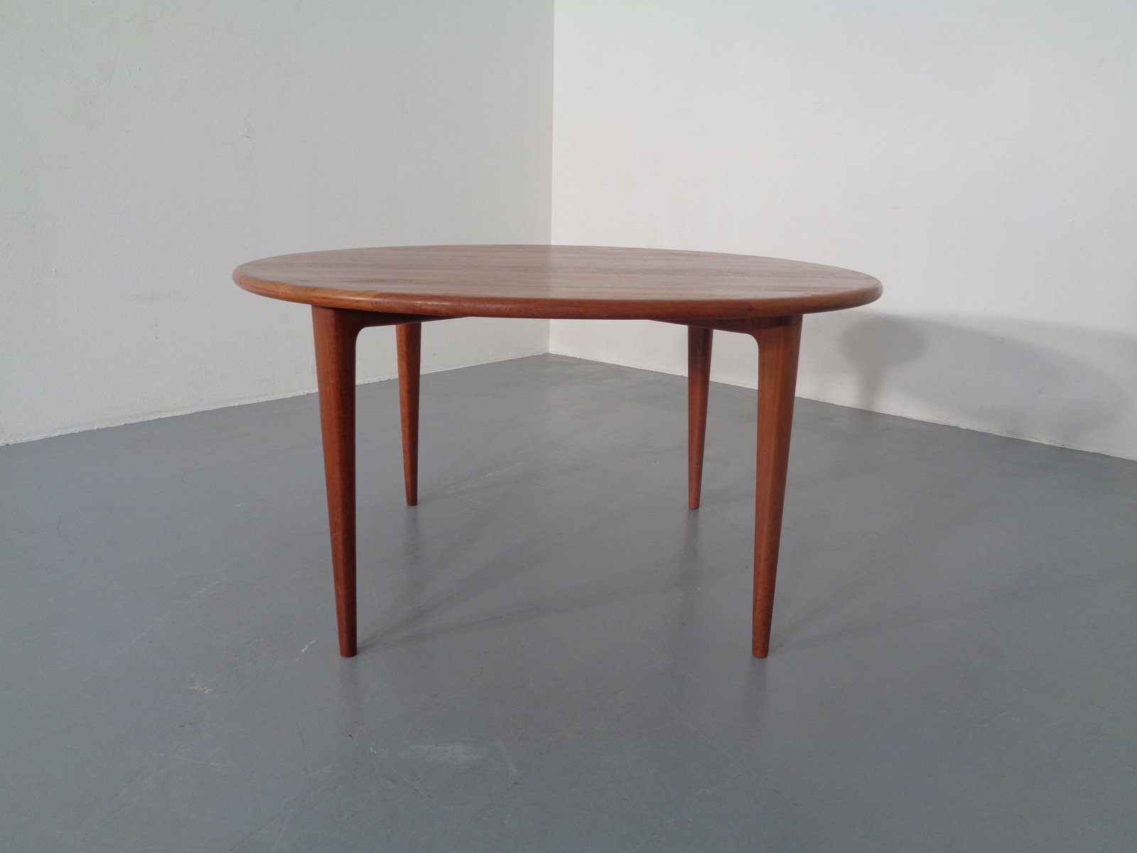 Danish Solid Teak Coffee Table from A/S Mikael Laursen, 1960s