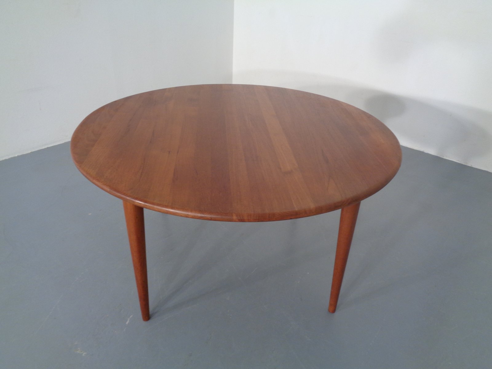 Danish Solid Teak Coffee Table from A/S Mikael Laursen, 1960s