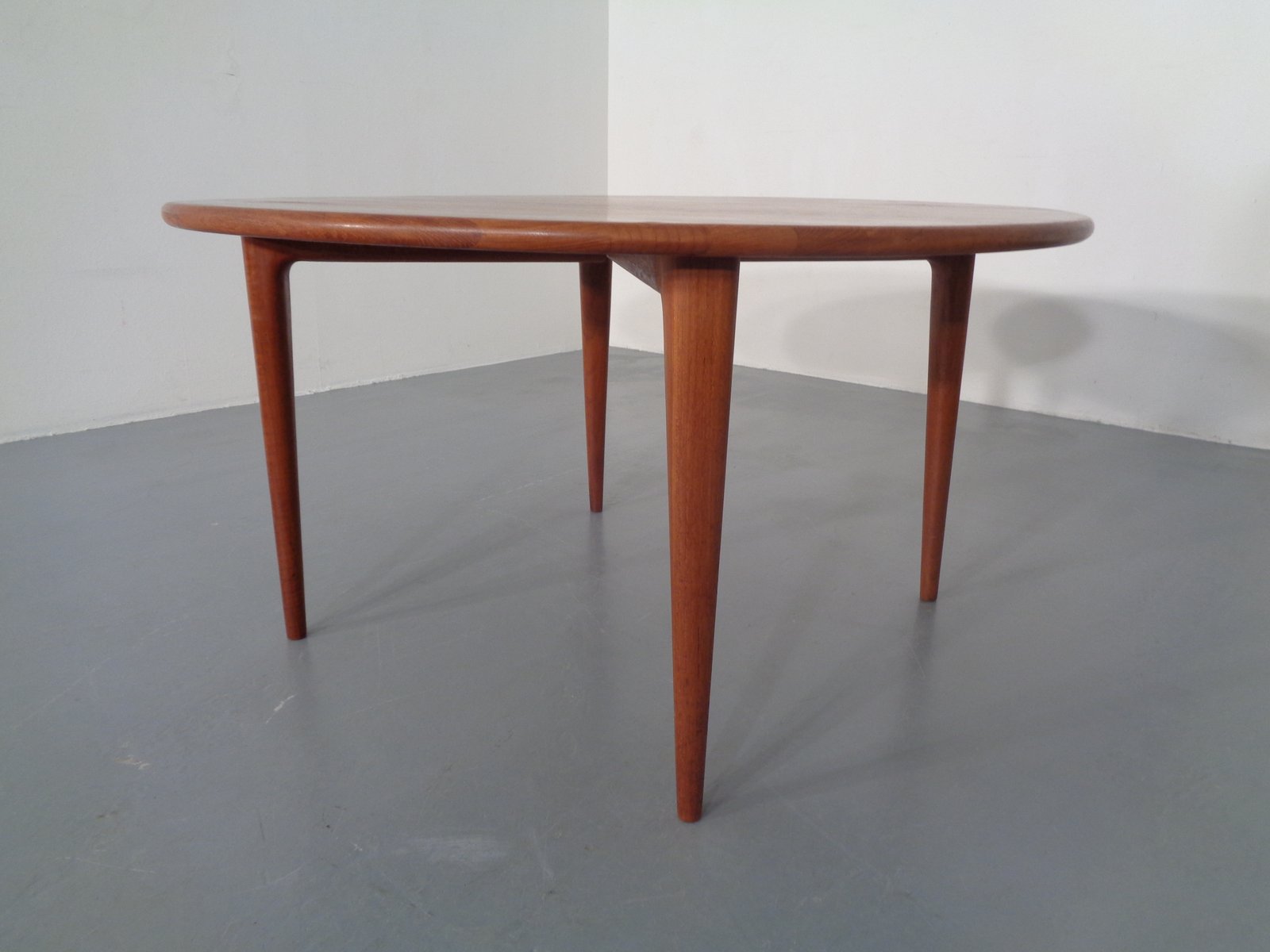 Danish Solid Teak Coffee Table from A/S Mikael Laursen, 1960s