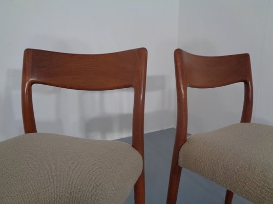 Danish Solid Teak Dining Chairs, 1960s, Set of 4-RDW-713043