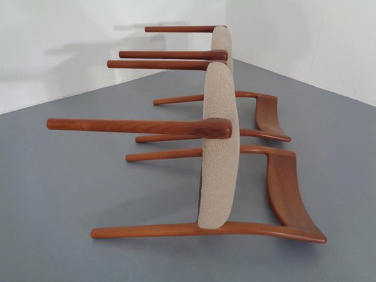 Danish Solid Teak Dining Chairs, 1960s, Set of 4-RDW-713043