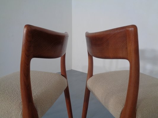 Danish Solid Teak Dining Chairs, 1960s, Set of 4-RDW-713043