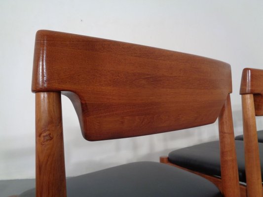 Danish Solid Teak Dining Chairs from Glostrup, 1960s, Set of 6-RDW-711627