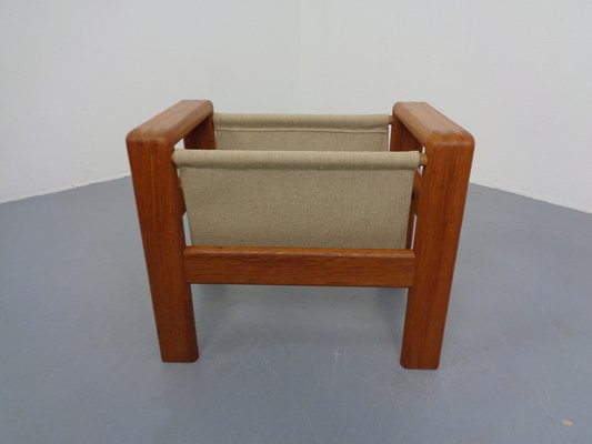 Danish Solid Teak Magazine Rack, 1960s-RDW-1352968