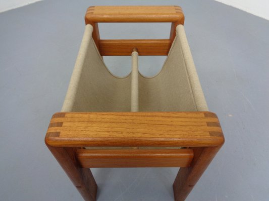 Danish Solid Teak Magazine Rack, 1960s-RDW-1352968