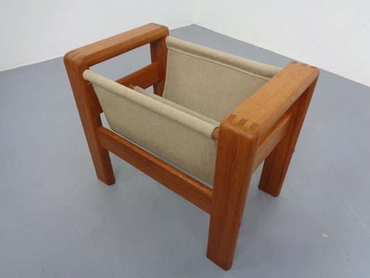 Danish Solid Teak Magazine Rack, 1960s-RDW-1352968