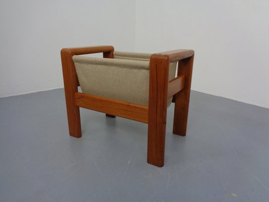 Danish Solid Teak Magazine Rack, 1960s-RDW-1352968