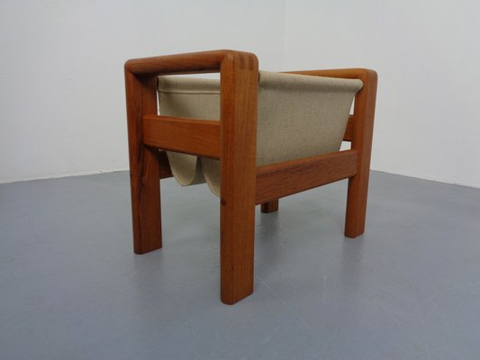 Danish Solid Teak Magazine Rack, 1960s-RDW-1352968