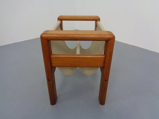 Danish Solid Teak Magazine Rack, 1960s-RDW-1352968