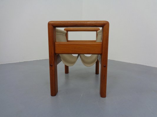 Danish Solid Teak Magazine Rack, 1960s-RDW-1352968