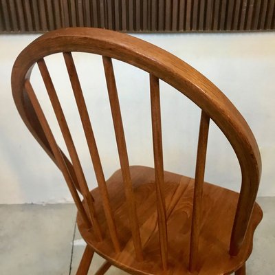 Danish Solid Teak Side Chair by Erik Ole Jørgensen for Tram Chairs, 1960s-JP-768929