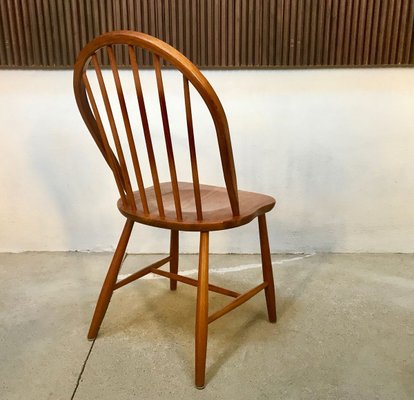 Danish Solid Teak Side Chair by Erik Ole Jørgensen for Tram Chairs, 1960s-JP-768929