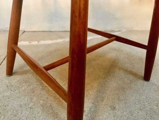 Danish Solid Teak Side Chair by Erik Ole Jørgensen for Tram Chairs, 1960s-JP-768929