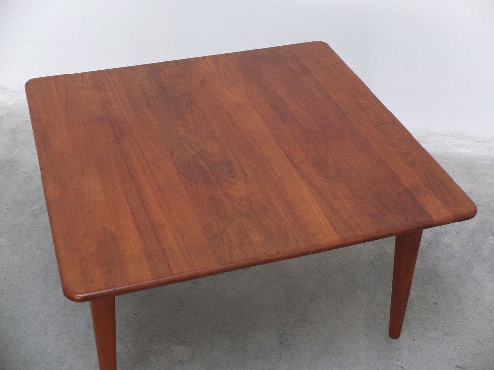 Danish Square Coffee Table in Teak by Mikael Laursen for A/S Mikael Laursen, 1960s