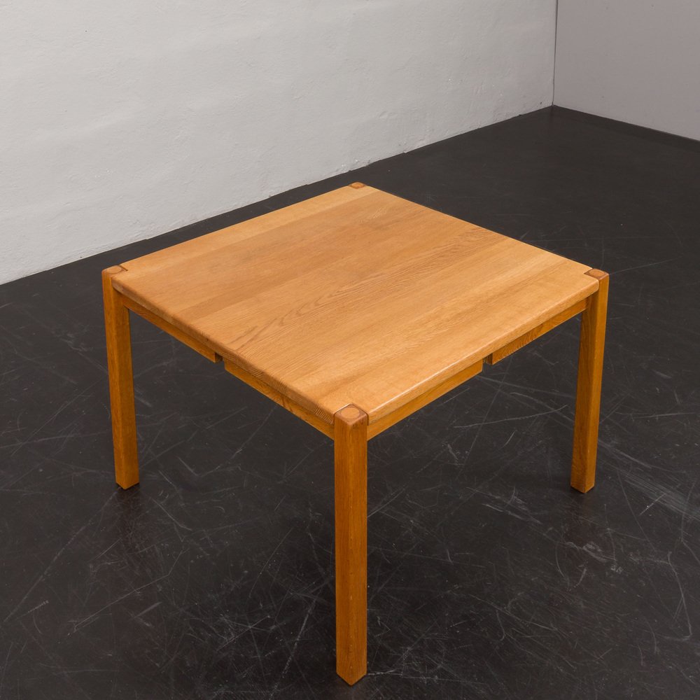 Danish Square Oak Coffee Table by Kurt Ostervig for KP Mobler, 1970s