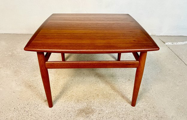 Danish Square Teak Coffee by Grete Jalk for Glostrup, 1960s-JP-1336275