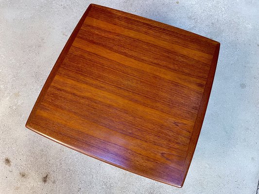 Danish Square Teak Coffee by Grete Jalk for Glostrup, 1960s-JP-1336275