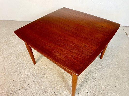 Danish Square Teak Coffee by Grete Jalk for Glostrup, 1960s-JP-1336275