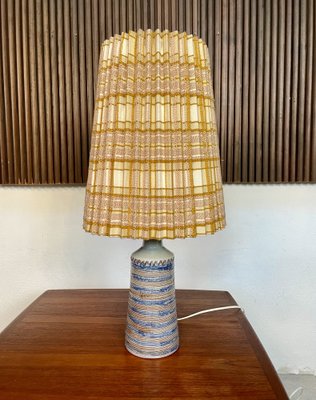 Danish Studio Ceramic Art Table Lamp, 1950s-JP-1336344