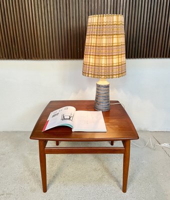 Danish Studio Ceramic Art Table Lamp, 1950s-JP-1336344