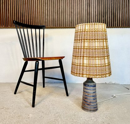 Danish Studio Ceramic Art Table Lamp, 1950s-JP-1336344