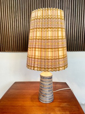 Danish Studio Ceramic Art Table Lamp, 1950s-JP-1336344